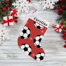 Red Festival Soccer Ball & Snowflake Kinder Weihna
