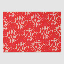 Red Festive Ho Ho Ho Weihnachtsfeiertag Wrapping P