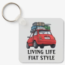 Red Fiat Car