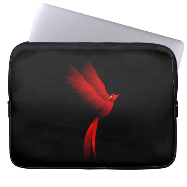 Red Fire Bird Laptopschutzhülle (Vorderseite)