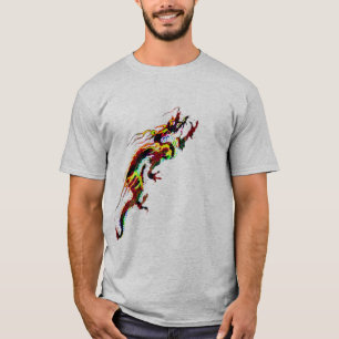 Red fire Dragon Design T-shirts idée cadeau
