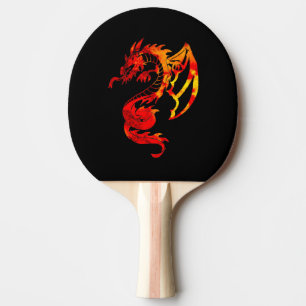 Red Fire Dragon Tattoo Tischtennis Schläger