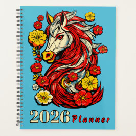 Red Fire Horse – Chinese Zodiac 2026 Planer
