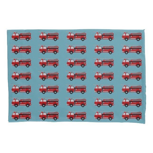 Red Fire Truck Kissenbezug (Vorderseite)