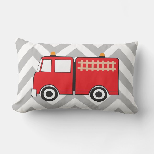 Red Fire Truck Lendenkissen (Vorderseite)