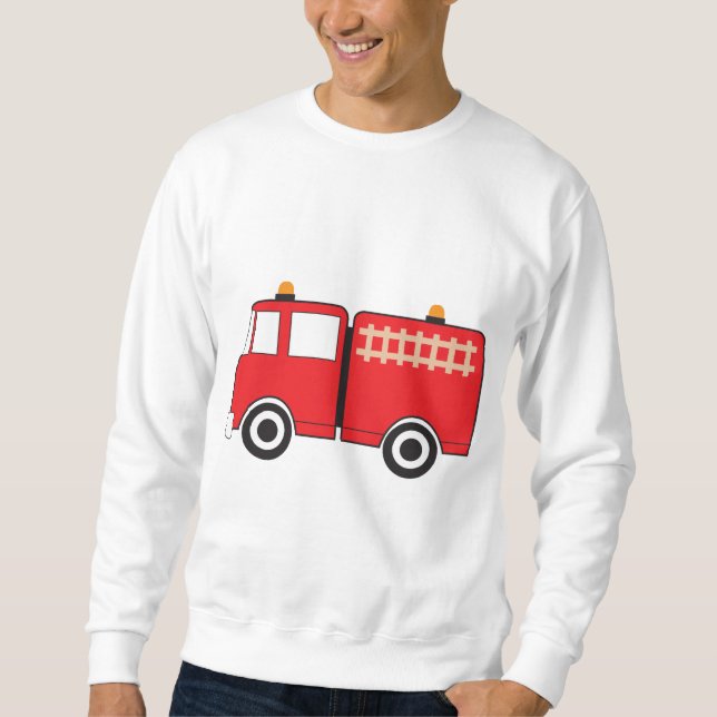 Red Fire Truck Sweatshirt (Vorderseite)