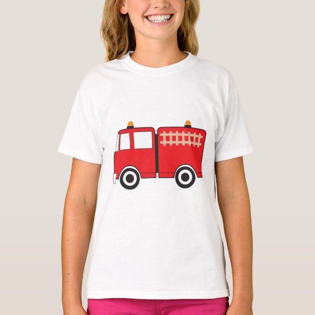 Red Fire Truck T-Shirt (Vorderseite)