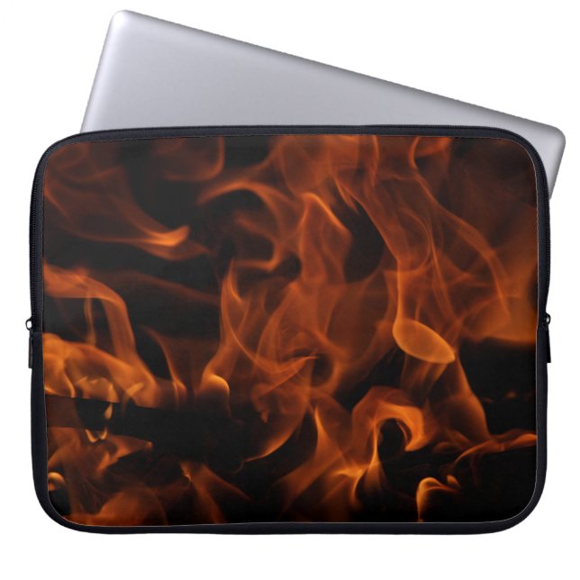 Red fire wallpaper laptopschutzhülle (Vorderseite)