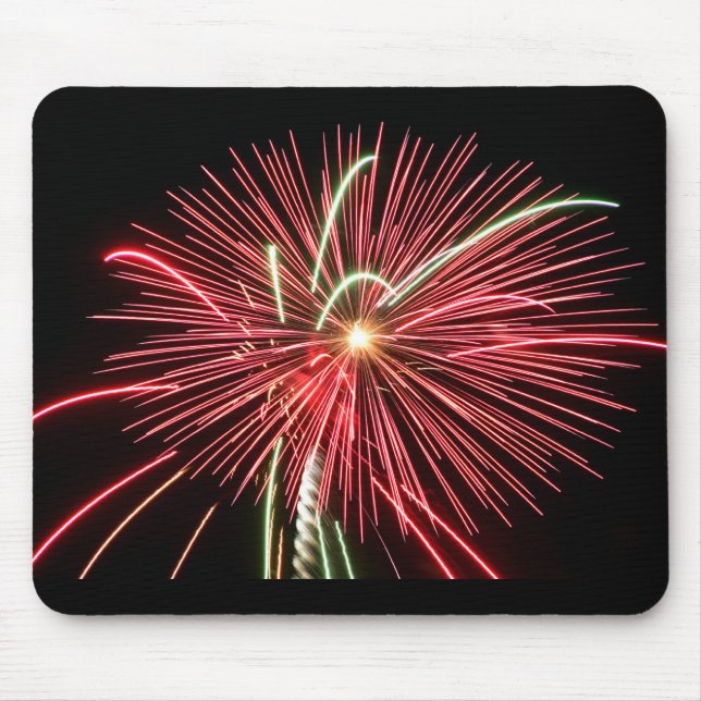 Red Fireworks Mousepad (Vorne)
