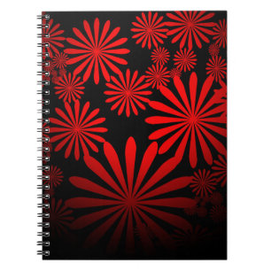 Red Fireworks Notizblock