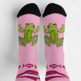 Red Fish@Frog Crew Socks Socken