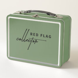 "Red Flag Collector" Mittagspause Metall Brotdose