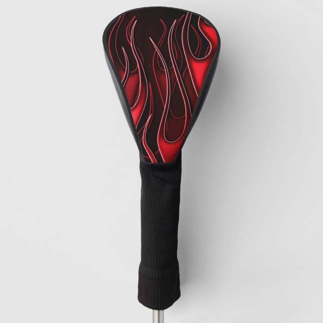 Red Flames Golf Headcover (Vorderseite)