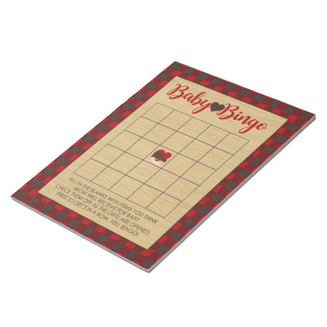 Red Flannel Bingo Baby Showspiel Pack Notizblock (angewinkelt)