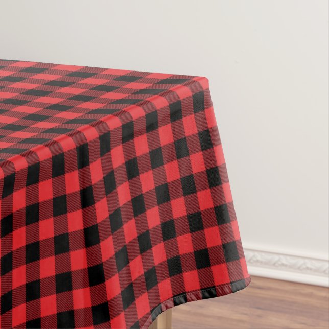 Red Flannel Buffalo Karo Pattern Tischdecke (Beispiel)