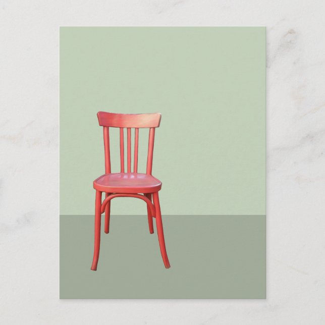 Red Fleisch Green Postcard Postkarte (Vorderseite)