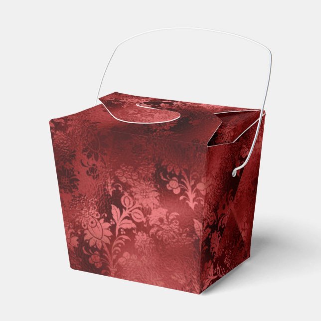 Red Floral Geschenkschachtel (Vorderseite)