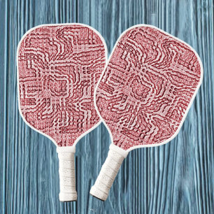 Red Floral Panel Pickleball Schläger