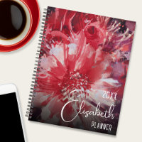 Red Floral Personalisiert