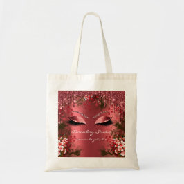 Red Florals Eyes Glitzer Tropfens Wedding Bridal Tragetasche
