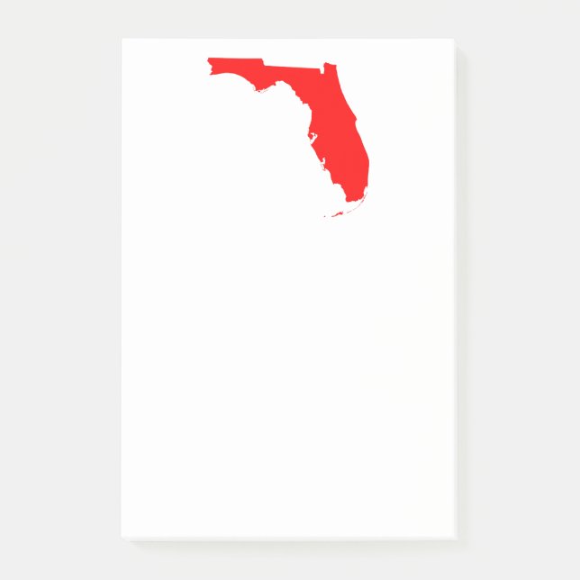 Red Florida Post-it Klebezettel (Vorderseite)