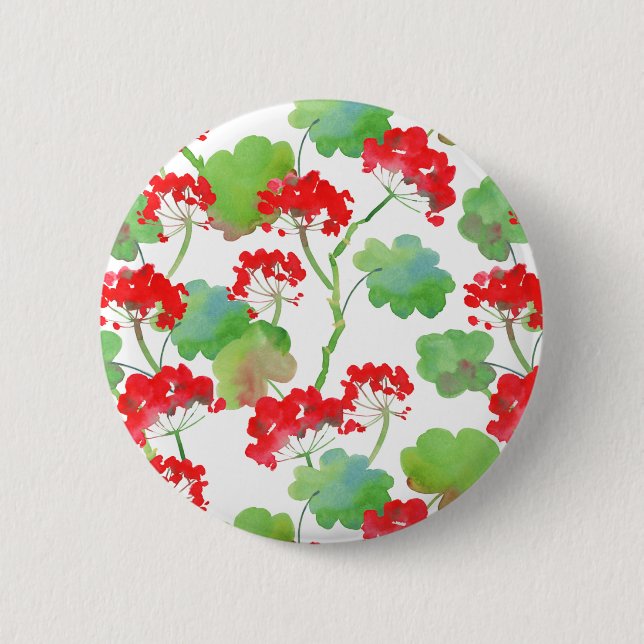 Red flowers button (Vorderseite)