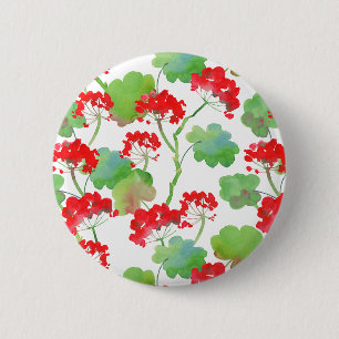 Red flowers button