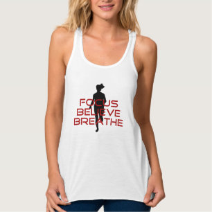 Red Focus Glaube Breathe Tank Top
