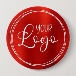 Red Foil Ihr Firmenlogo enorm Button