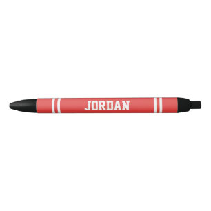 Red Football Jersey mit Individuelle Name Kugelschreiber