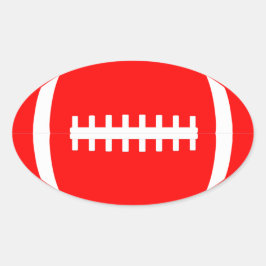 Red Football Sticker