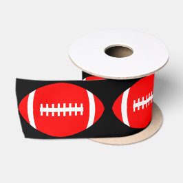 Red Football Team Spieler und Trainer Sport Party Satinband