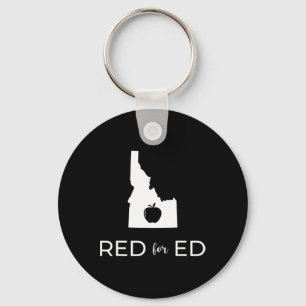 Red for Ed Idaho Öffentliche Bildung 2 Schlüsselanhänger