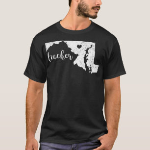 Red For Ed Maryland Teacher Public Education T-Shirt