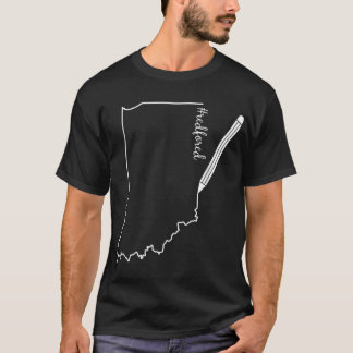 Red for Ed RedForEd Indiana Pencil Zeichnend Lehre T-Shirt