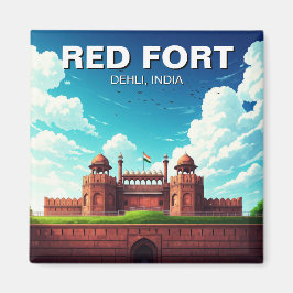Red Fort Dehli India Travel Souvenir Magnet