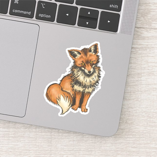 Red Fox Aufkleber (Detail)