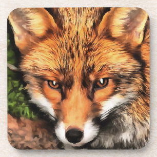 Red Fox Beautiful Wildlife Art Getränkeuntersetzer