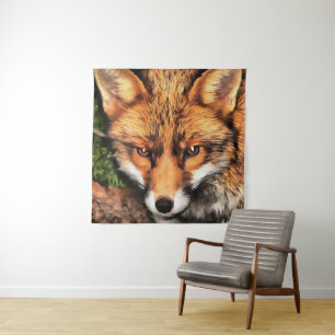 Red Fox Beautiful Wildlife Art Wandteppich