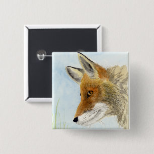 Red Fox Button