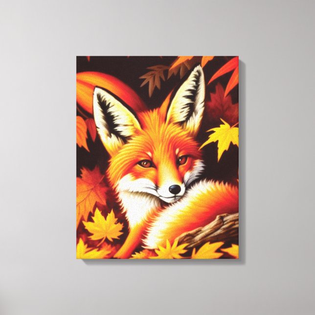 Red Fox Canvas Print Leinwanddruck (Vorderseite)