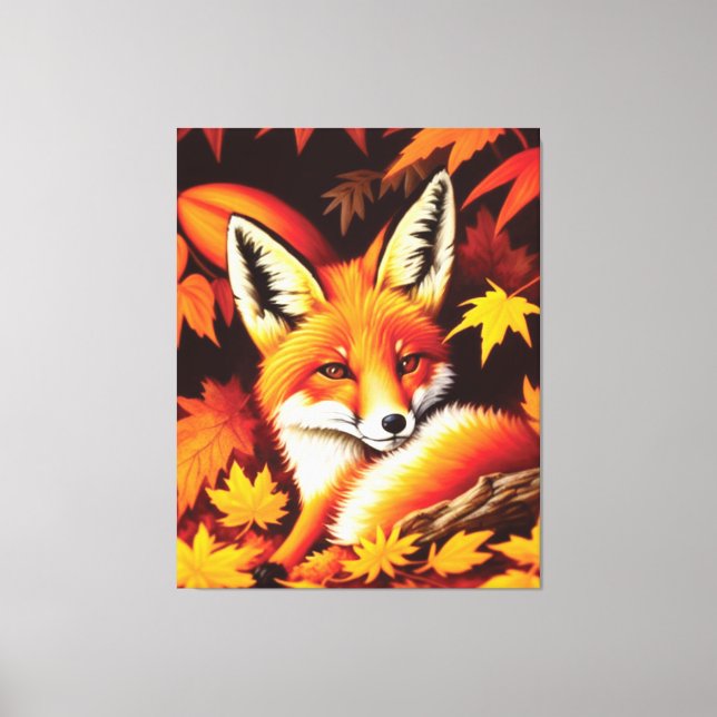 Red Fox Canvas Print Leinwanddruck (Vorderseite)
