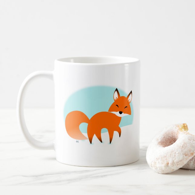 Red Fox Coffee Tasse (Mit Donut)
