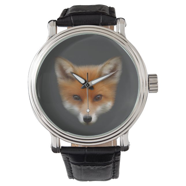 Red Fox Cub Watch Armbanduhr (Vorderseite)