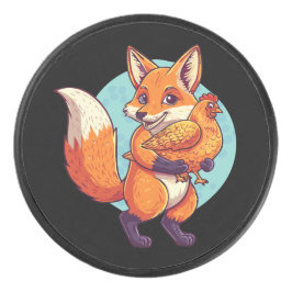 Red fox eishockey puck