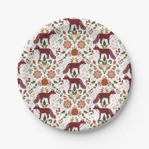 Red Fox Folk Art Paper Teller Party Angebot