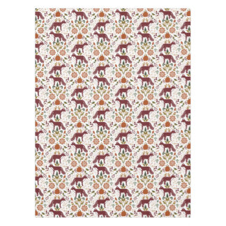 Red Fox Folk Art Tableclout | Rustikale Herbsternt Tischdecke