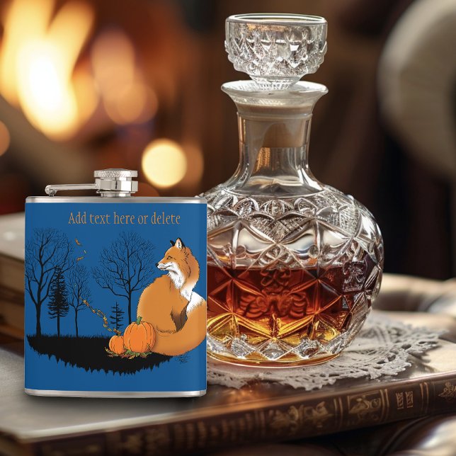 Red Fox Forest Pumpkin Flachmann (Von Creator hochgeladen)