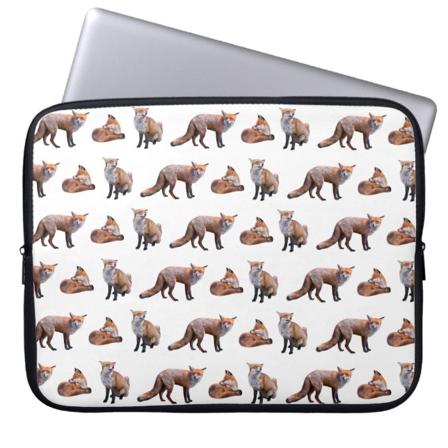Red Fox Frenzy Laptop Sleeve (Vorderseite)