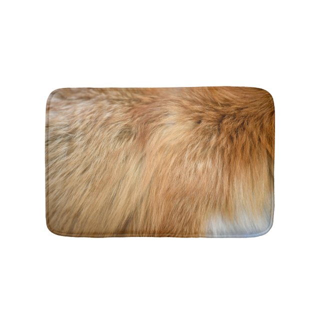 Red Fox Fur Muster Tile Badematte (Vorderseite)